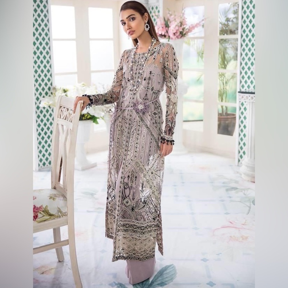 Freesia - suffuse by Sana Yasir  Sheer Embellished Dress